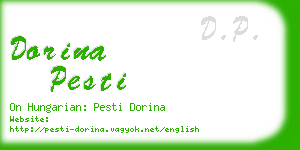 dorina pesti business card